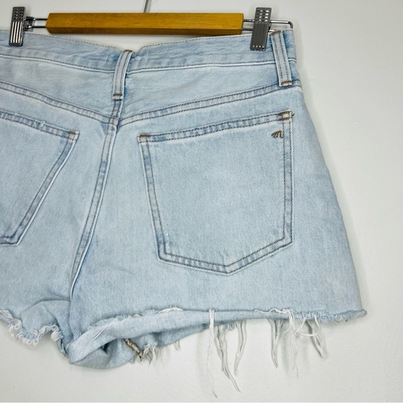 MADEWELL relaxed denim shorts light blue wash size 26 - Picture 4 of 8